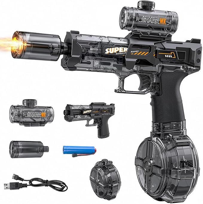 Pistolet à eau électrique Aquacombat - Noir HD