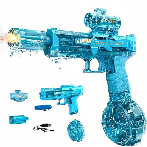 Pistolet à eau électrique Aquacombat - Bleu HD