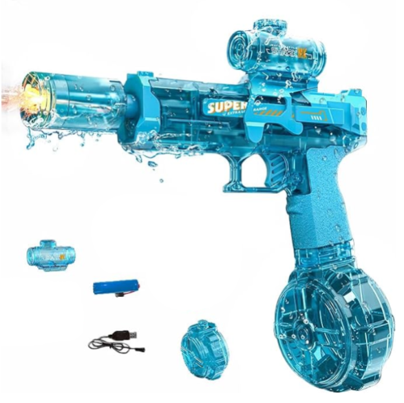 Pistolet à Eau Électrique LED - Aquasniper (Bleu)